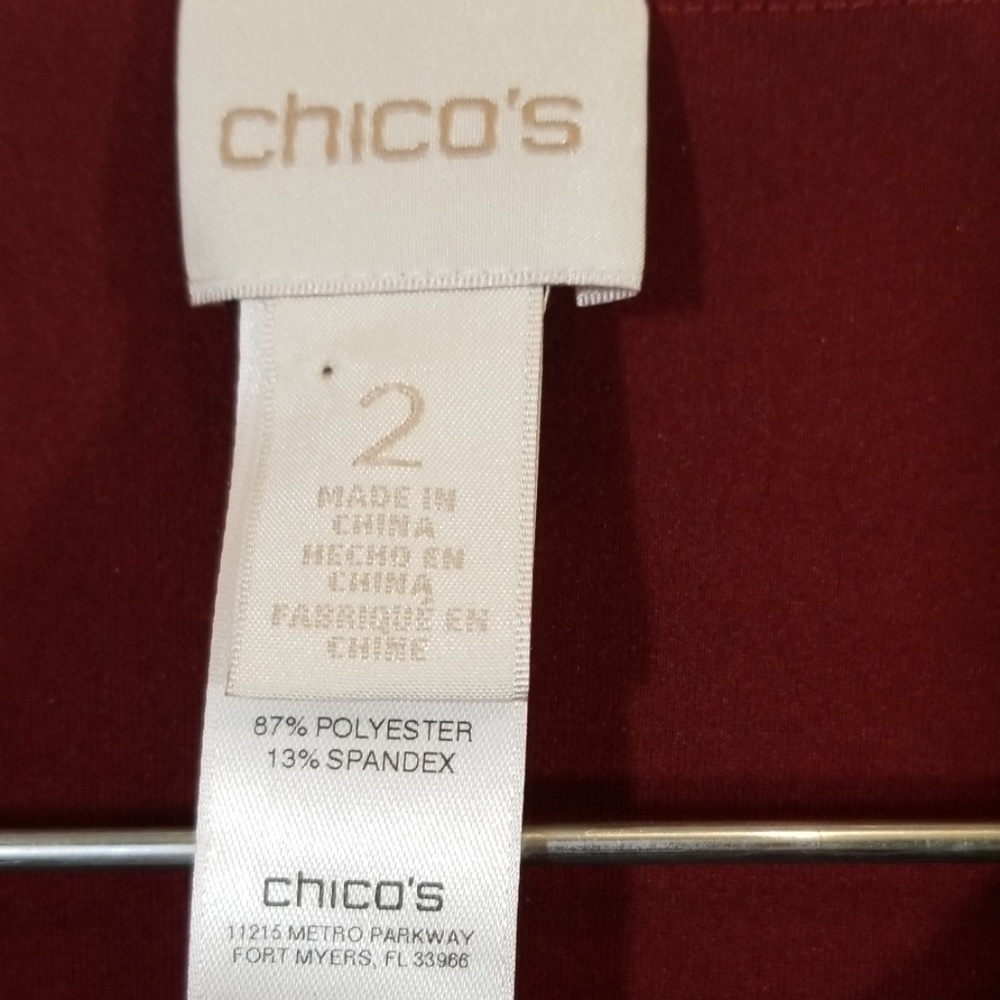 Chicos Button Down Jacket Orange Size 2 - image 3